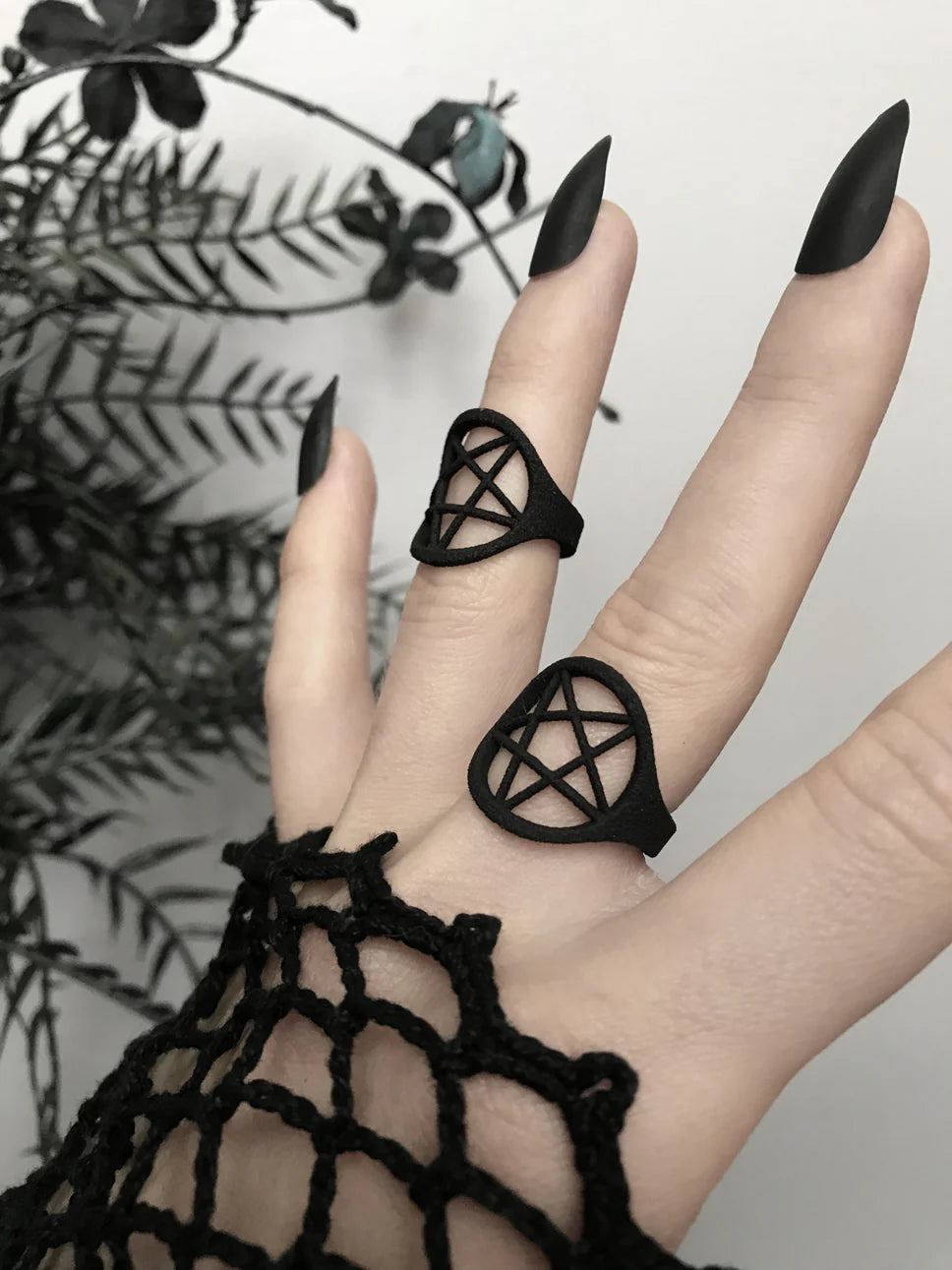 3D Printed Conjure Ring - Matte Black
