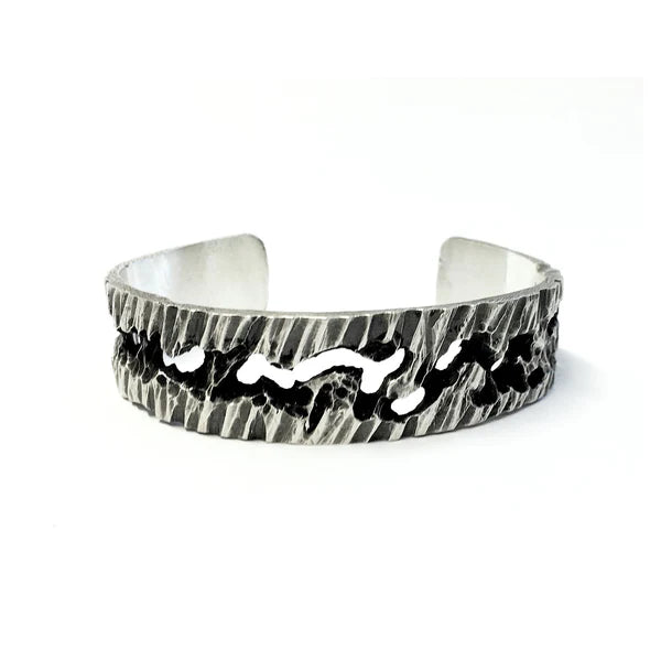 Mukta Solid Silver Bracelet - BX15