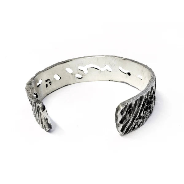 Mukta Solid Silver Bracelet - BX15