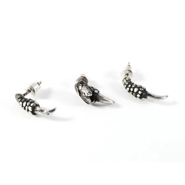 Triple Talon Silver Earrings - EC01