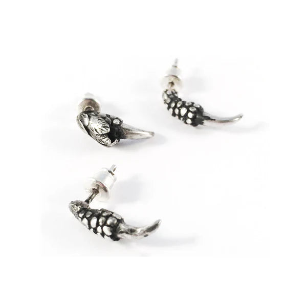 Triple Talon Silver Earrings - EC01