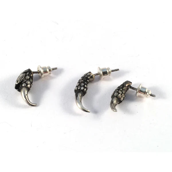 Triple Talon Silver Earrings - EC01