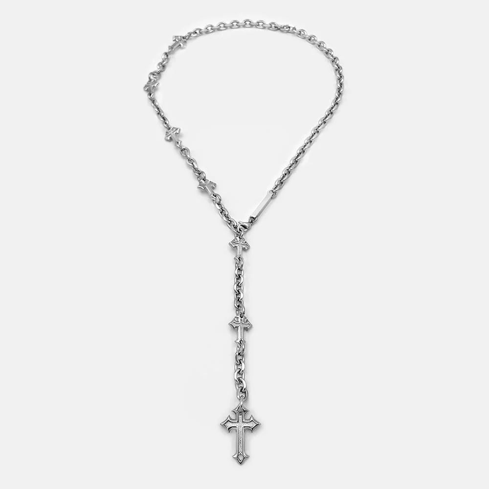 Extruded Cross Chain Necklace