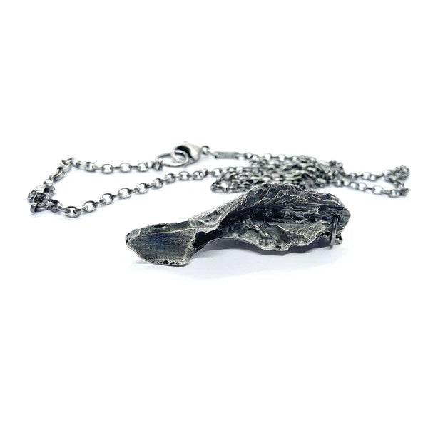 Ulam Silver Jaw Bone Necklace - NC07