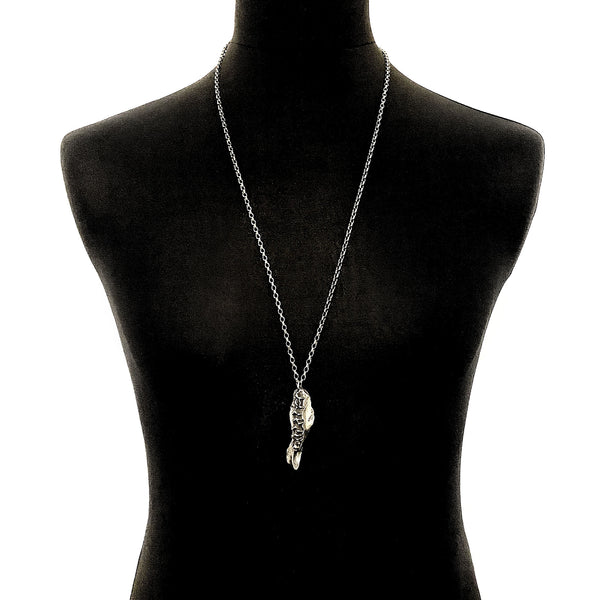 Ulam Silver Jaw Bone Necklace - NC07