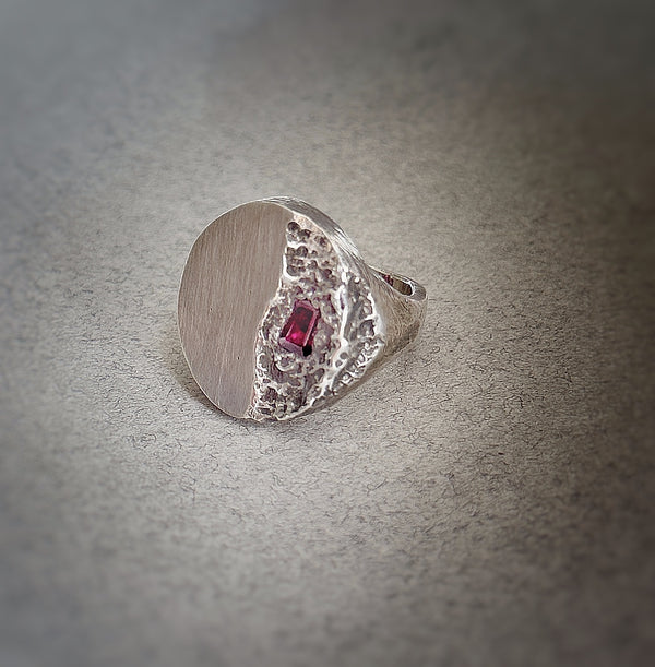 Calvary Silver Ring - RX25 – Velvet & Vein