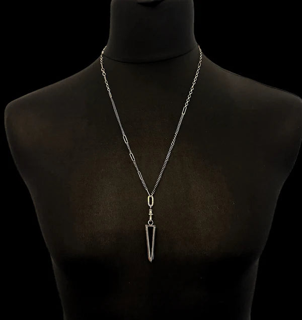 Dimon Silver Pendant Necklace - NX05