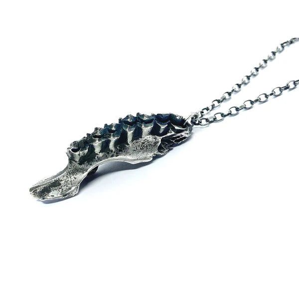 Ulam Silver Jaw Bone Necklace - NC07