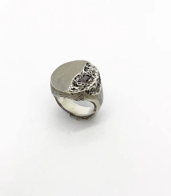 Calvary Silver Ring - RX25 – Velvet & Vein