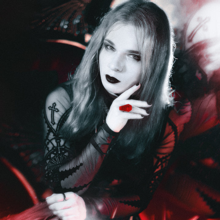 Vamp Coffin Ring