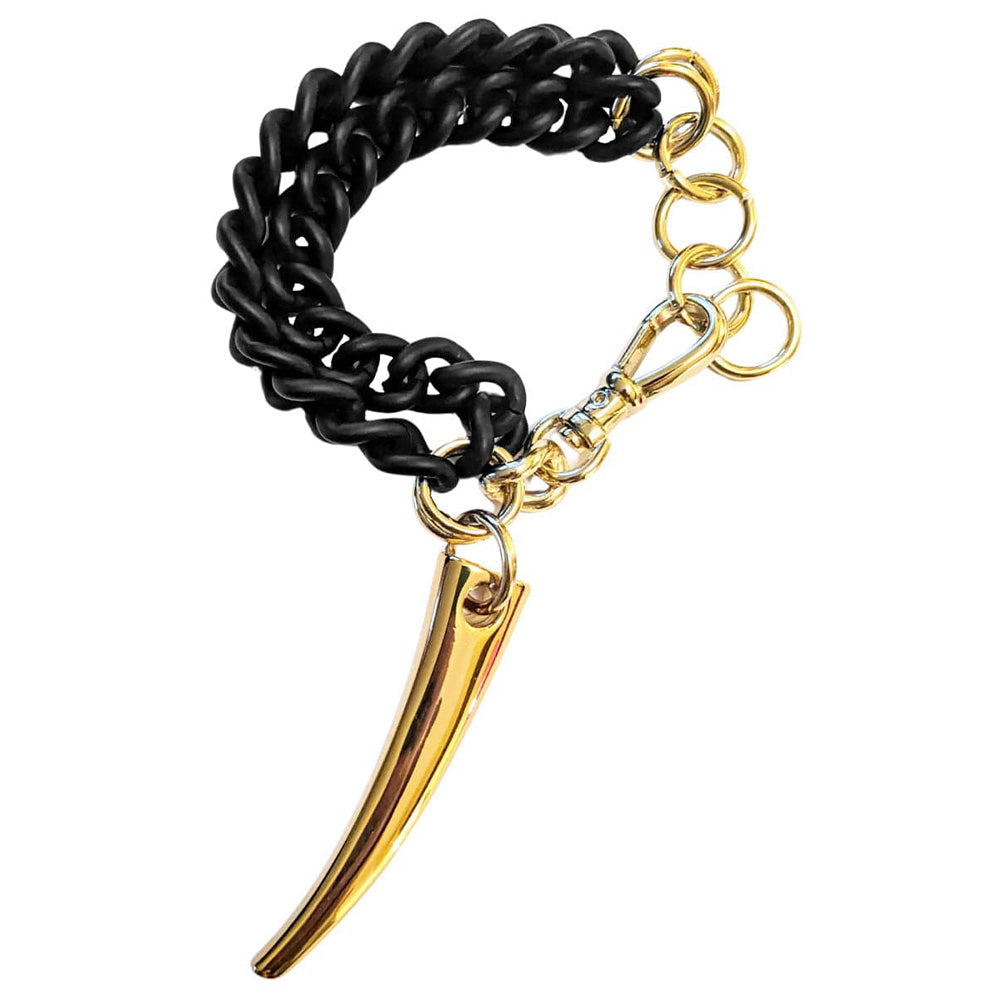 Forbidden Bracelet - Matte Black & Gold Tone