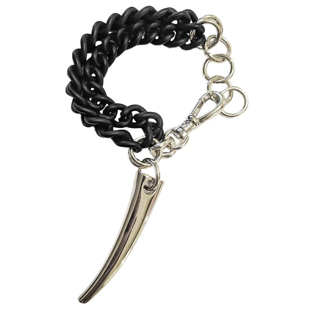 Forbidden Bracelet - Matte Black & Silver Tone