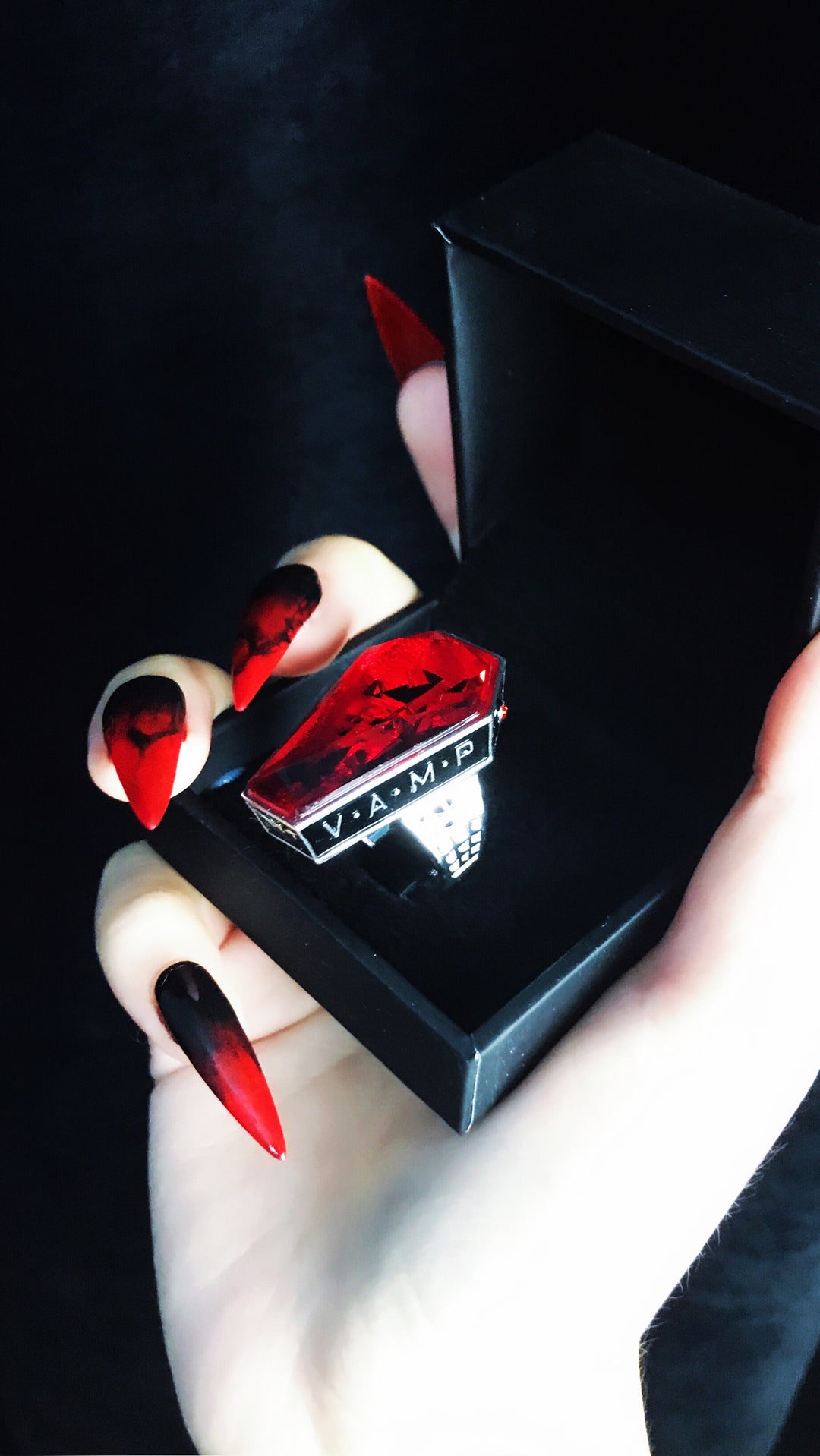 Vamp Coffin Ring